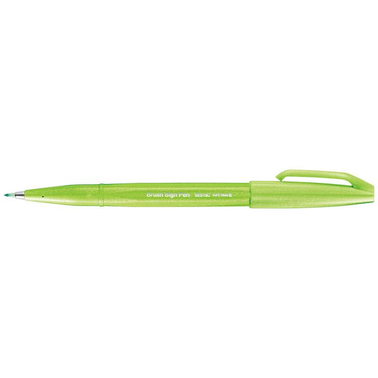 Faserschreiber mit pinselähnlicher Spitze light green