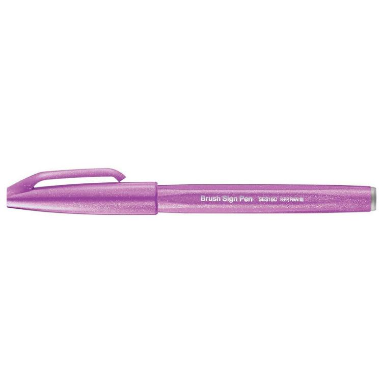 Faserschreiber mit pinselähnlicher Spitze, Pink purple - 1