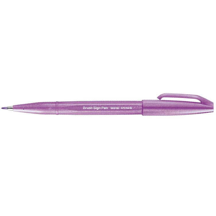 Faserschreiber mit pinselähnlicher Spitze, Pink purple