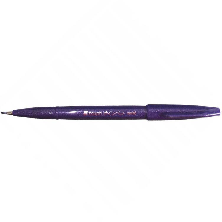 Faserschreiber mit pinselähnlicher Spitze, violett