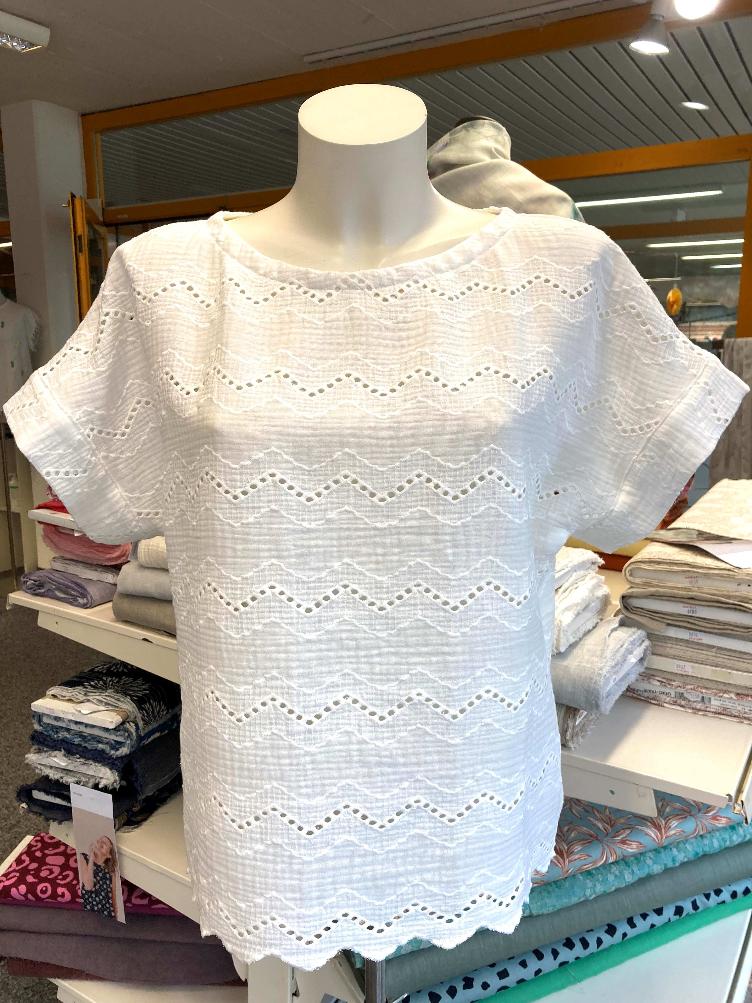 Shirt Musselin, Weiss, Unisize - 1