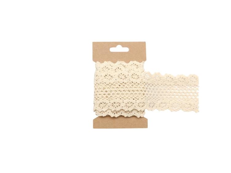 Spitzenband creme