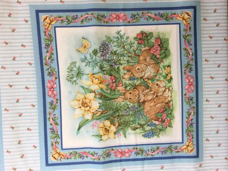 Stoff Baumwolle Panel, Kaninchen