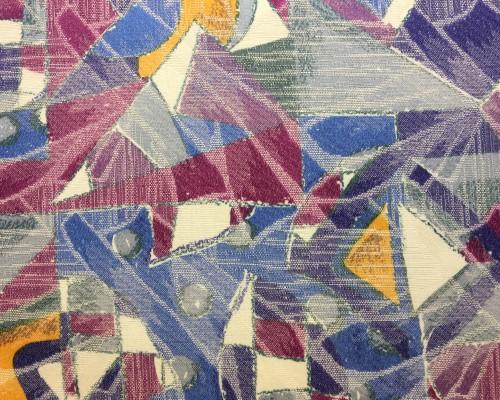 Stoff Baumwolle/ Polyester blau/violett