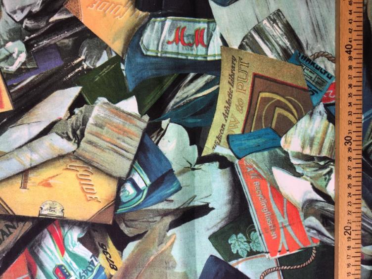 Stoff Fox-Terry, Labels, bunt