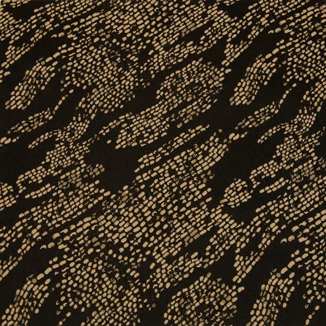 Stoff Futter Jacquard, Sofie Camel/schwarz
