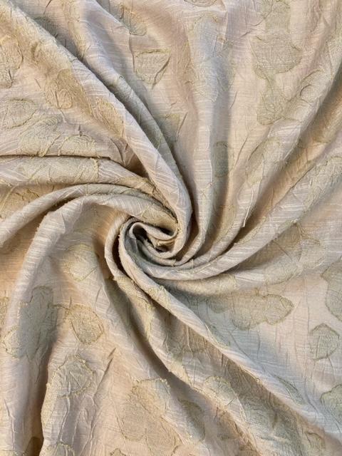 Stoff Jacquard Polyester beige - 0