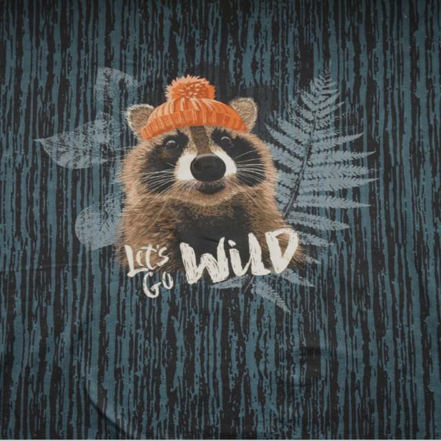 Stoff Panel Jersey, Go wild Pedro 90cm