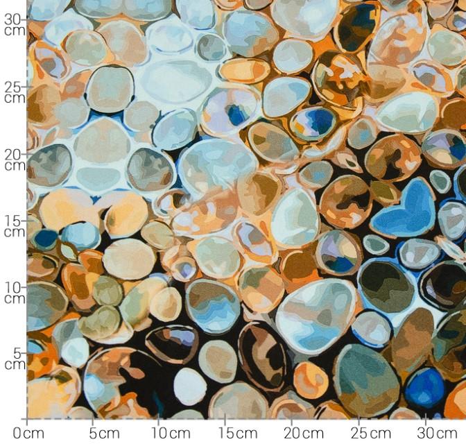 Stoff Viskose Crêpe, Biggi Marble - 1