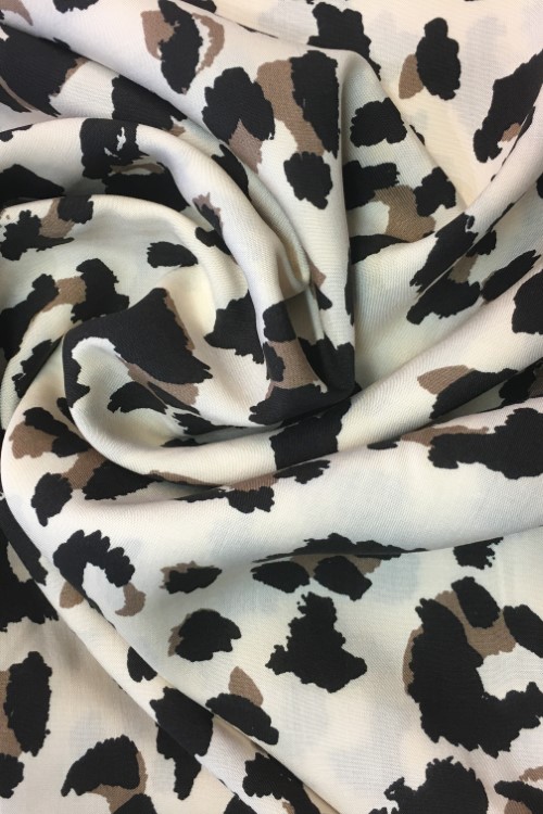 Stoff Viskose Druck Leopard (617695) | Viskose | Stoffe | Näh- und