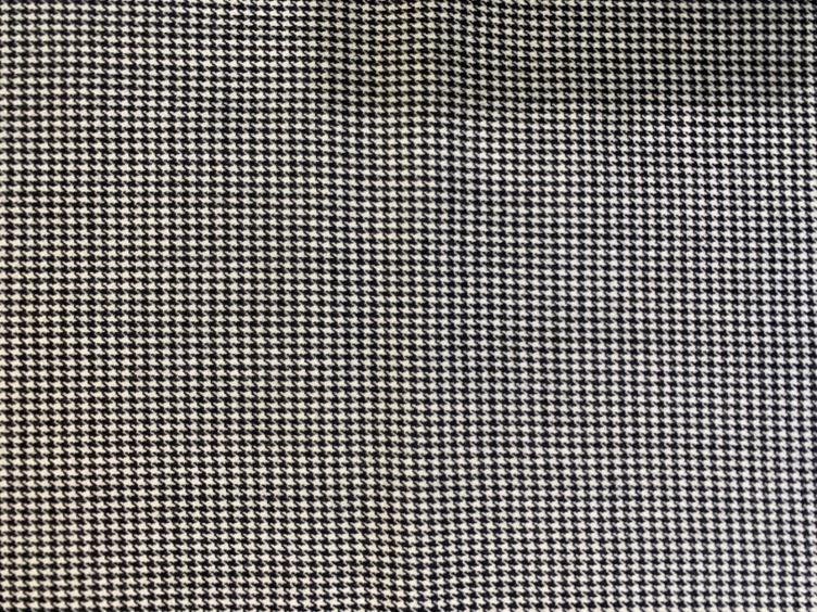Stoff Wolle Pied de Poule, schwarz/weiss