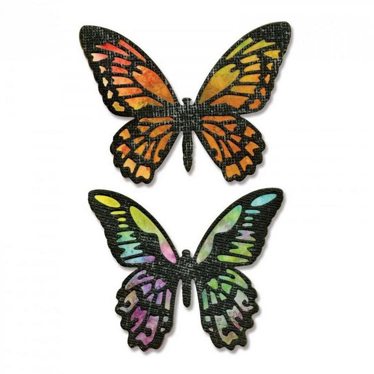 Sizzix thinlits x4 detailed butterflies