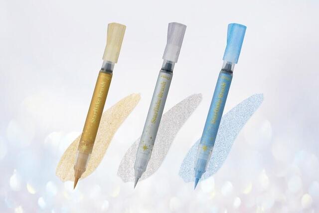 Pentel Starflake Brush, Silber