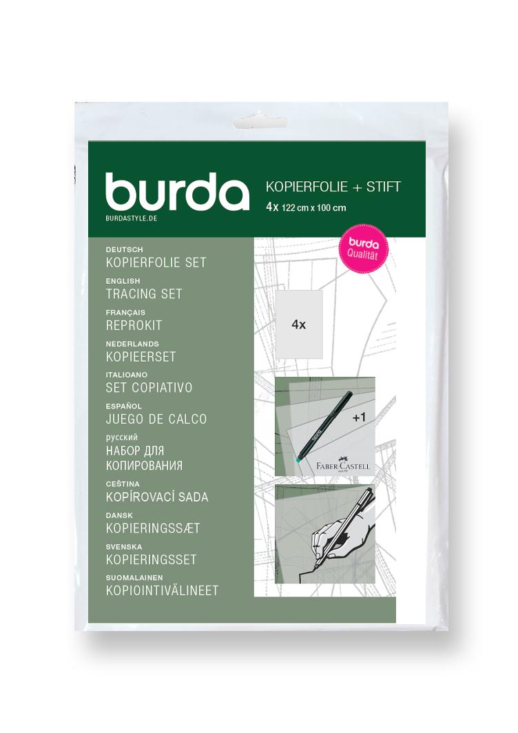burda Kopierfolie mit Stift